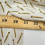 Equipment  Silk Tan Brown Nail Print Button Down Shirt Womens s Whimsical Casual Photo 8