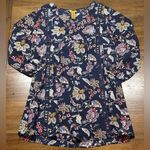 Wrangler Size M Bell Sleeve Blue Floral Print Dress Photo 0