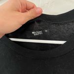 Michael Lauren Revolve  Black Raw Hem Sleeveless Tank Lace XS Photo 3