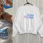 Good American  Good Mama Crewneck Cropped Sweatshirt size 2 M Medium Photo 0