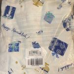 Old Navy Ladies Hanukkah Print Pajama Pants  - White & Blue L M Tall Photo 5
