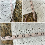 Guipure Lace Eyelet Crochet Blouse Women’s S Ivory Sheer Boho Fairy Cottegecore White Photo 5