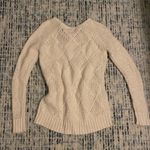 American Eagle  outfitters Cotton knit White/Cream sweater Photo 4