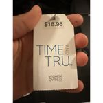 Time And Tru Womens Solid Keyhole Plus Top With Adjustable Straps & Back Closure Black Size 1X Photo 6