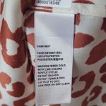 Lafayette 148  NewYork Animal Print Ruffle Blouse Size XXL Photo 4