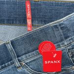 Spanx NWT Size 2X Vintage Indigo Blue Denim Pull On Seamed Front Wide Leg Jeans Photo 2