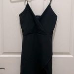 Missguided NWT -  Black Strappy Wrap Lace Trim Mini Dress Photo 2