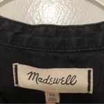 Madewell Denim Collarless Popover Shirt in Shrader Wash XS Photo 1