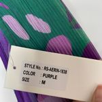 Roccoco Sand Aerin Pleated Cutout Chiffon Mini Dress Womens Medium Purple Photo 12