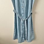 J.Crew  | NWT Ruffle-sleeve Denim Mini Dress Cap Button Front Belt | Size 8 Photo 4