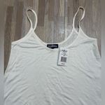 White Fringe Hem Women's Top, Size Small Photo 1