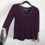 Anthropologie  Little Yellow Button Lata Crochet Long Sleeve Top Photo 7