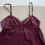 Victoria's Secret Victoria’s Secret Very Sexy Burnout Velvet Babydoll Camisole M Purple Silk Blend Photo 6