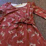 Lands end cat dress small Red Photo 4