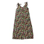 BURU Shoulder Tie Tank Maxi Dress in Green Floral Garden Pockets Size XS Photo 6