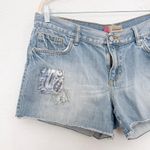 Old Navy Y2K VTG  Womens Denim Shorts Size‎ 16 Blue Distressed Cutoff Low Rise Photo 1