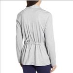 Caslon Cinch Waist Jersey Knit Gray Cardi Size Lg Photo 1