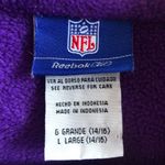 Reebok Fleece Minnesota Vikings Quarter Zip NFL Football Purple Gold Sz L GUC Photo 7