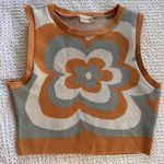 Altar'd State 70's Style Fower Pattern Sleevless Sweater Crop Tank Photo 0