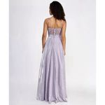 City Studios Juniors' Sleeveless Glitter Ball Gown Lavender Size 1/2 $159 Purple Photo 1