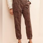 Anthropologie NWT leopard corduroy joggers Photo 1