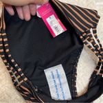 Xhilaration Strappy Bralette Bikini Set - Black Metallic Stripe Size Small, NWT Photo 1