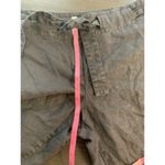 Talbots  Irish Linen Pants Womens 14 Black Trousers Coastal Resort Cropped Preppy Photo 6