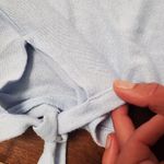 A New Day Powder blue cute shirt with adorable details on sleeves size medium women's Photo 2