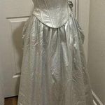 Gunne Sax x Jessica McClintock satin corset ball gown bustle back size 3/4 Photo 0
