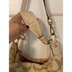 Coach Kristin Lurex Champagne Woven Hobo Shoulder Bag Purse Photo 6