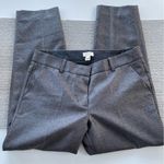 J.Crew Gunmetal Gray Silver Crop Straight Leg Trouser Dress Pant Size 4 NWOT Photo 6