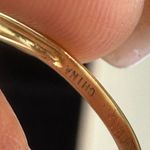 14K RARE Yellow Gold Bezel Amethyst Turquoise Quatrefoil White Agate Ring S 6.5 Photo 14