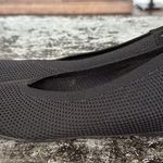 Eileen Fisher  Black Suede/Mesh Hidden 1" Heel Ballet Flats Size 6.5 Photo 1