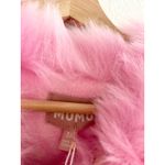 Show Me Your Mumu Zermatt Zip Up in Pink Houndstooth Faux Fur Jacket 3X NWT Photo 6