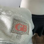 Gianni Bini GB Gray Suede White Fur Trim Zip Penny Lane Crop Jacket Womens Size Small Photo 7