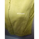 Columbia  Women Lg Lime Green Vest Zip up 2 side pockets 2 inside pockets Vintage Photo 1
