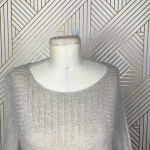 Sundance Catalog Wool Mohair Knit Beige Ribbed Sweater Size US Large Photo 2