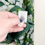 Draper James Women's XS Green Floral Long Sleeve Smocked Blouse Lined Top Photo 5