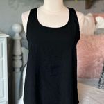 Sage Romantic Black Tank Silky Open Back Bow  Womens Medium Flowy Photo 6