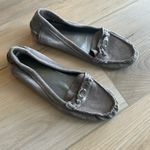 Coach  Fortunata Loafer Suede Grey Gray with Signature "C" Size 8.5 Photo 5