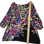 JM Collection Women's 3X Floral Blouse Beaded Stretch Top Colorful Chic Photo 6