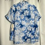 Jones New York  Sport Blue and White Hawaiian Button Up Shirt 3X Photo 1