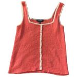 Modcloth womens medium peach tank top terry soft cute barbie crop retro Photo 0