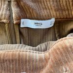 Mango MNG Casual Brown Corduroy Mini Pencil Skirt Ribbed Belt Womens Size S Photo 3