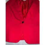 Bar III Women’s Bright Red Single Button Blazer Jacket sz12 Photo 5
