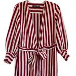 ZARA WOMAN Candy Cane Stripe Mix Stripe Wrap Tunic Top - XS Photo 4