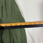 No Boundaries  Jumper Overalls Womens M (7-9) Olive Linen Blend Boho Festival Y2K Photo 6