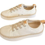 SPENCO Malibu Lace Up Canvas Low Top Sneaker Cream Size 8 Photo 0