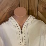 Levi's Levi’s Vintage 90’s Women’s Large Studded Off White Zipper Hoodie Photo 2