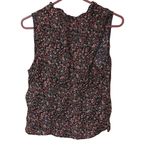 Steve Madden BB Dakota Floral Color Black Sleeveless Blouse Size Medium M Light Photo 3